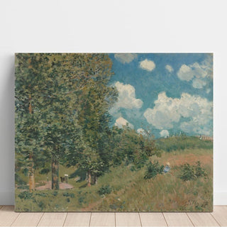 La route de Versailles à Saint-Germain - Alfred Sisley | Reproduction Tableau Décoration murale affiche copie