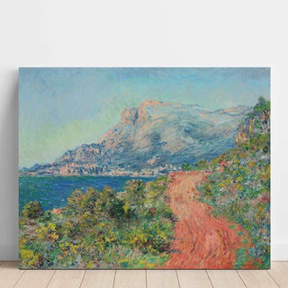 La route rouge près de Menton - Claude Monet | Reproduction Tableau Décoration murale affiche copie