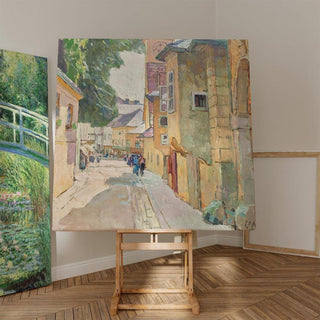 La rue Dr. Seipel à Mödling - Carl Moll | Reproduction Tableau Décoration murale affiche copie