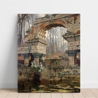 La ruine romaine à Schönbrunn - Carl Moll | Reproduction Tableau Décoration murale affiche copie