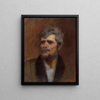 Ladislav Mednynszky - Character Head Study of a Man.webp