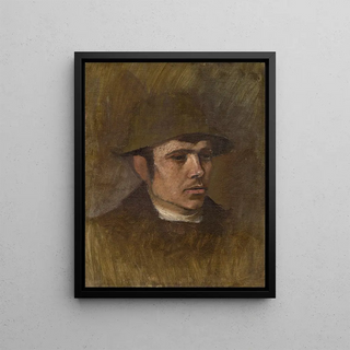 Ladislav Mednynszky - Head of a Worker in a Hat.webp
