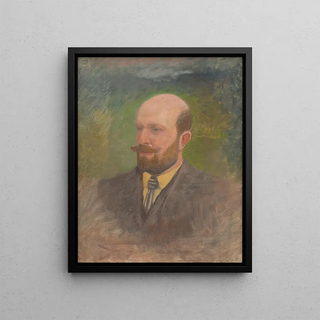 Ladislav Mednynszky - Portrait of a Man with a Tie.webp