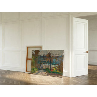 Lagny, Nono à la Grille du Jardin - Henri Lebasque | Reproduction Tableau Décoration murale affiche copie