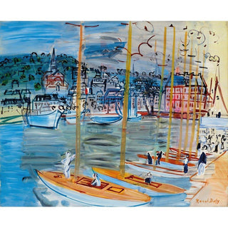 Le Bassin de Deauville - Raoul Dufy | Reproduction Tableau Décoration murale affiche copie