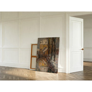 Le Canal, Neige, Gisors - Henri Le Sidaner | Reproduction Tableau Décoration murale affiche copie