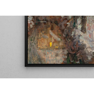 Le Canal, Neige, Gisors - Henri Le Sidaner | Reproduction Tableau Décoration murale affiche copie