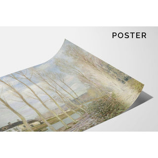 Le Canal du Loing - Alfred Sisley | Reproduction Tableau Décoration murale affiche copie