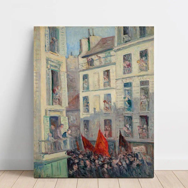Le Front Populaire - Maximilien Luce — prezentacja dzieła na ścianie