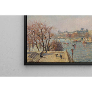Le Louvre, Matin, Lumière du soleil - Camille Pissarro | Reproduction Tableau Décoration murale affiche copie
