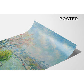 Le Louvre, Matin, Printemps - Camille Pissarro | Reproduction Tableau Décoration murale affiche copie