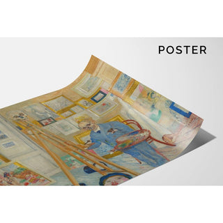 Le Peintre de squelettes - James Ensor | Reproduction Tableau Décoration murale affiche copie