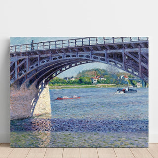 Le Pont d'Argenteuil et la Seine - Gustave Caillebotte | Reproduction Tableau Décoration murale affiche copie