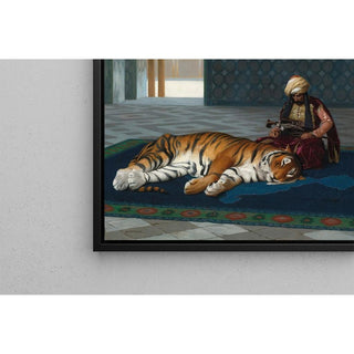 Le Tigre et le Gardien - Jean-Léon Gérôme | Reproduction Tableau Décoration murale affiche copie