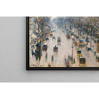 Le boulevard Montmartre un matin d'hiver - Camille Pissarro | Reproduction Tableau Décoration murale affiche copie