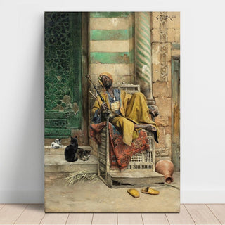 Le fumoir Goza - Ludwig Deutsch | Reproduction Tableau Décoration murale affiche copie