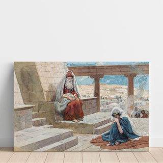 Le grand prêtre et Hannah - James Tissot | Reproduction Tableau Décoration murale affiche copie