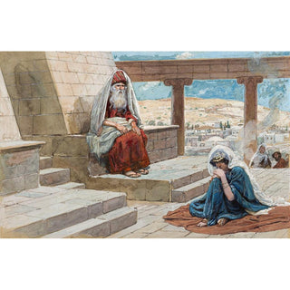 Le grand prêtre et Hannah - James Tissot | Reproduction Tableau Décoration murale affiche copie