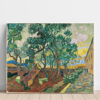 Le jardin de l'hôpital Saint-Paul - Vincent van Gogh | Reproduction Tableau Décoration murale affiche copie