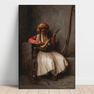 Le joueur de luth - Jean-Léon Gérôme | Reproduction Tableau Décoration murale affiche copie