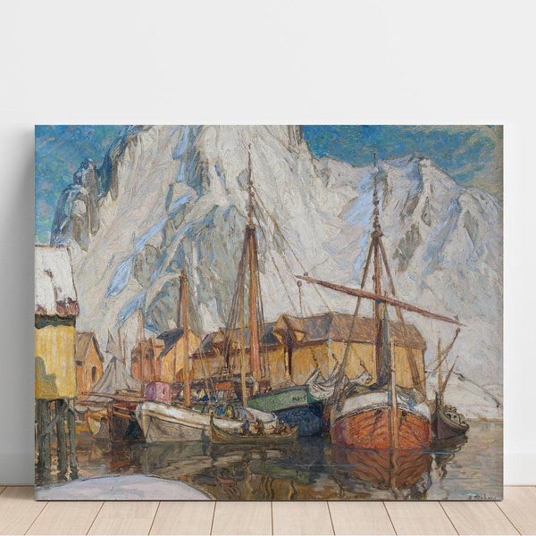Reprodukcja obrazu Port Svolvær, Lofoten - Anna Boberg