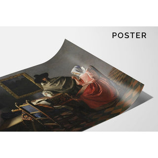 Le verre de vin - Johannes Vermeer | Reproduction Tableau Décoration murale affiche copie