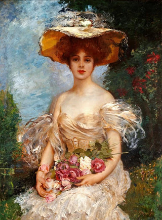 Leopold Schmutzler - A portrait of an elegant woman.webp