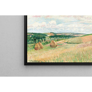 Les Coteaux de Thierceville, Meules, Berger et Troupeau - Camille Pissarro | Reproduction Tableau Décoration murale affiche copie