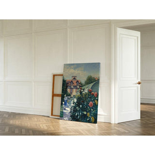 Les Dahlias, jardin à Petit Gennevilliers - Gustave Caillebotte | Reproduction Tableau Décoration murale affiche copie