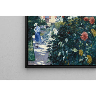 Les Dahlias, jardin à Petit Gennevilliers - Gustave Caillebotte | Reproduction Tableau Décoration murale affiche copie