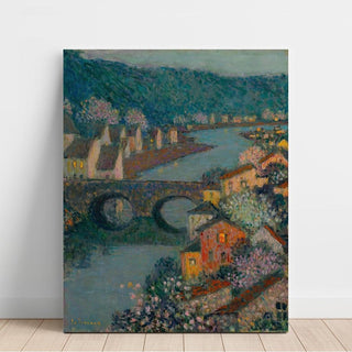 Les Maisons Sur La Rivière - Henri Le Sidaner | Reproduction Tableau Décoration murale affiche copie
