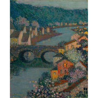 Les Maisons Sur La Rivière - Henri Le Sidaner | Reproduction Tableau Décoration murale affiche copie