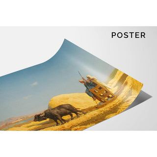 Les batteurs de céréales, Égypte - Jean-Léon Gérôme | Reproduction Tableau Décoration murale affiche copie