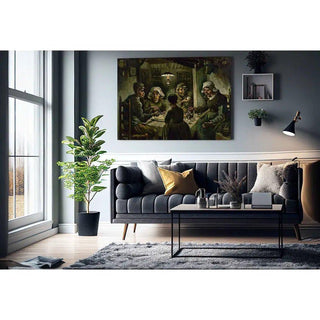 Les mangeurs de pommes de terre - Vincent Van Gogh | Reproduction Tableau Décoration murale affiche copie