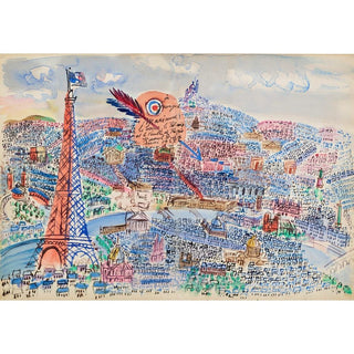 Livre d'Or de Marianne - Raoul Dufy | Reproduction Tableau Décoration murale affiche copie