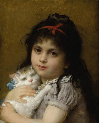 LonJeanBasile Perrault - Girl With A Kitten.webp