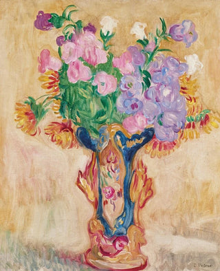 Louis Valtat - Grand bouquet au vase en porcelaine.webp