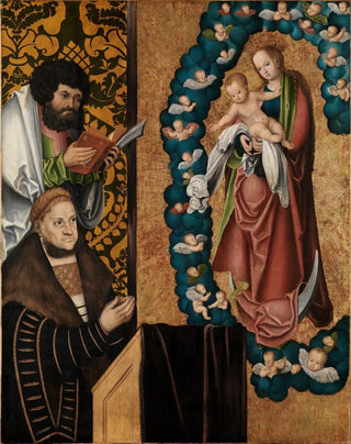 Lucas Cranach the Elder - Friedrich der Weise vor Muttergottes.webp