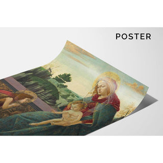 Madone et Enfant avec le jeune Saint Jean-Baptiste - Sandro Botticelli | Reproduction Tableau Décoration murale affiche copie