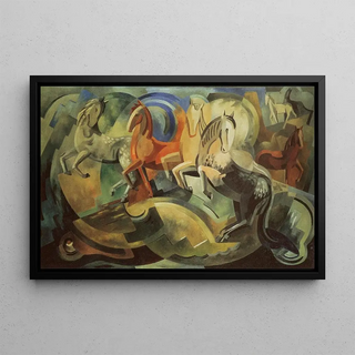 Mainie Jellett - Abstraction of horses.webp