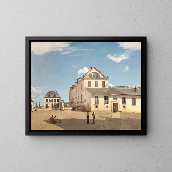 Reprodukcja obrazu Dom i fabryka pana Henry'ego - Jean-Baptiste-Camille Corot