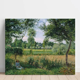 Matin, effet de soleil, Éragny - Camille Pissarro | Reproduction Tableau Décoration murale affiche copie