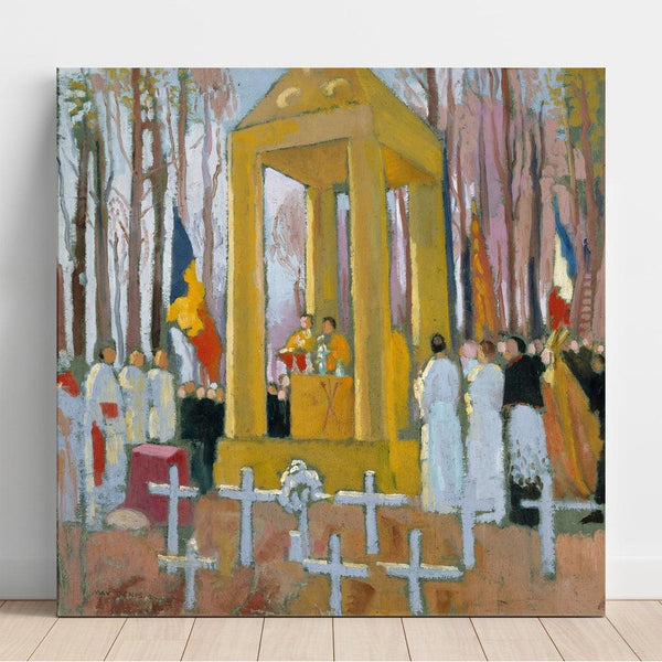 Reprodukcja obrazu Messe devant la tombe d'Ernest Psichari - Maurice Denis