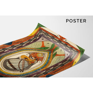 Musikant - Adolf Wölfli | Reproduction Tableau Décoration murale affiche copie