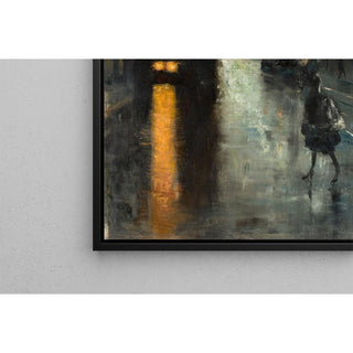 Nächtliche Straßenszene, Berlin de Lesser Ury | Reproduction Tableau Décoration murale affiche copie