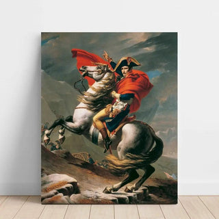 Napoléon franchissant le Grand-Saint-Bernard de Jacques-Louis David | Reproduction Tableau Décoration murale affiche copie