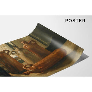 Nature morte avec cinq bouteilles - Vincent van Gogh | Reproduction Tableau Décoration murale affiche copie