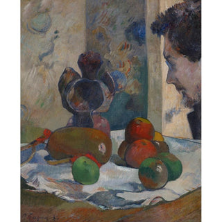 Nature morte avec profil de Laval - Paul Gauguin | Reproduction Tableau Décoration murale affiche copie