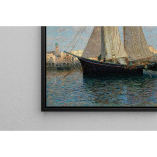 Navires dans le port de Chioggia - Alfred Zoff | Reproduction Tableau Décoration murale affiche copie