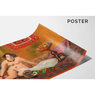 Nu Accroupi Près d’un Aquarium - Henri Matisse | Reproduction Tableau Décoration murale affiche copie